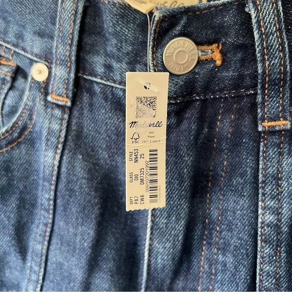 NWT Madewell Superwide-Leg Jeans in Carrington Wash: Twisted-Seam Edition - Picture 10 of 11